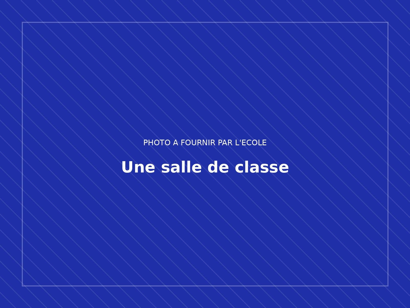 Une salle de classe des Pavillons de la Grâce