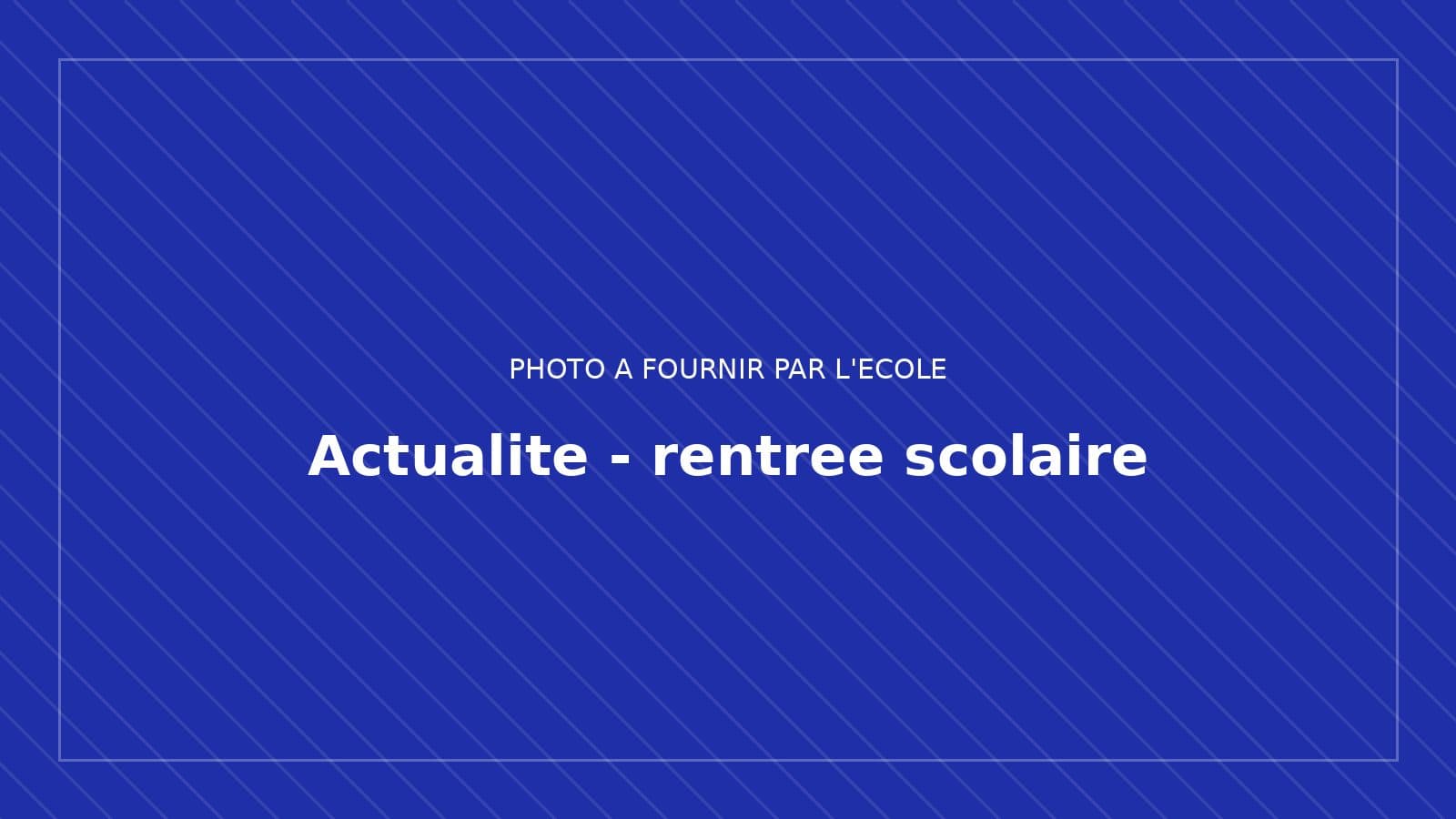 La cour de l'école le jour de la rentrée